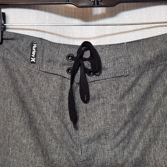 Hurley Gray Board Shorts Swim Trunks Mens 38 - Picture 3 of 7